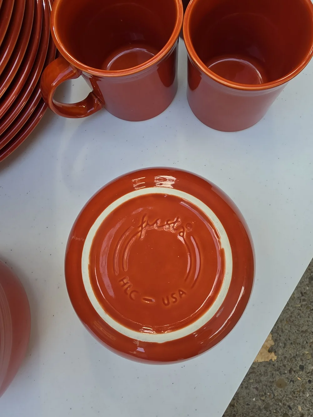 26-Piece Retired Fiestaware Dinner Set (Persimmon Orange) - 4-6 Place Settings